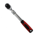 1/2 &quot;Extensible Drop forjado y liberación rápida Ratchet Socket Wrench con doble color TPR manejar